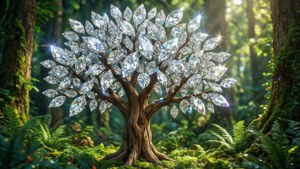 Diamond Tree in Forest