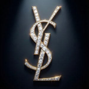 Diamond YSL Logo Luxe