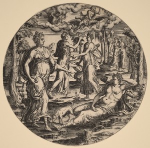 Diana and Her Nymphs in a Garden