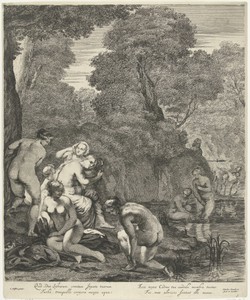 Diana en haar nimfen ontdekt door Actaeon
