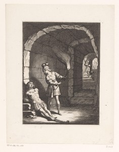 Dicargue bevrijdt Palamède uit de kerker