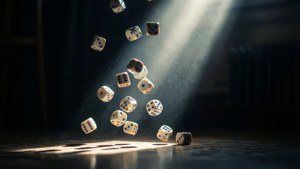 Dice in Light Beam