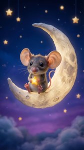 Diddl on the Moon