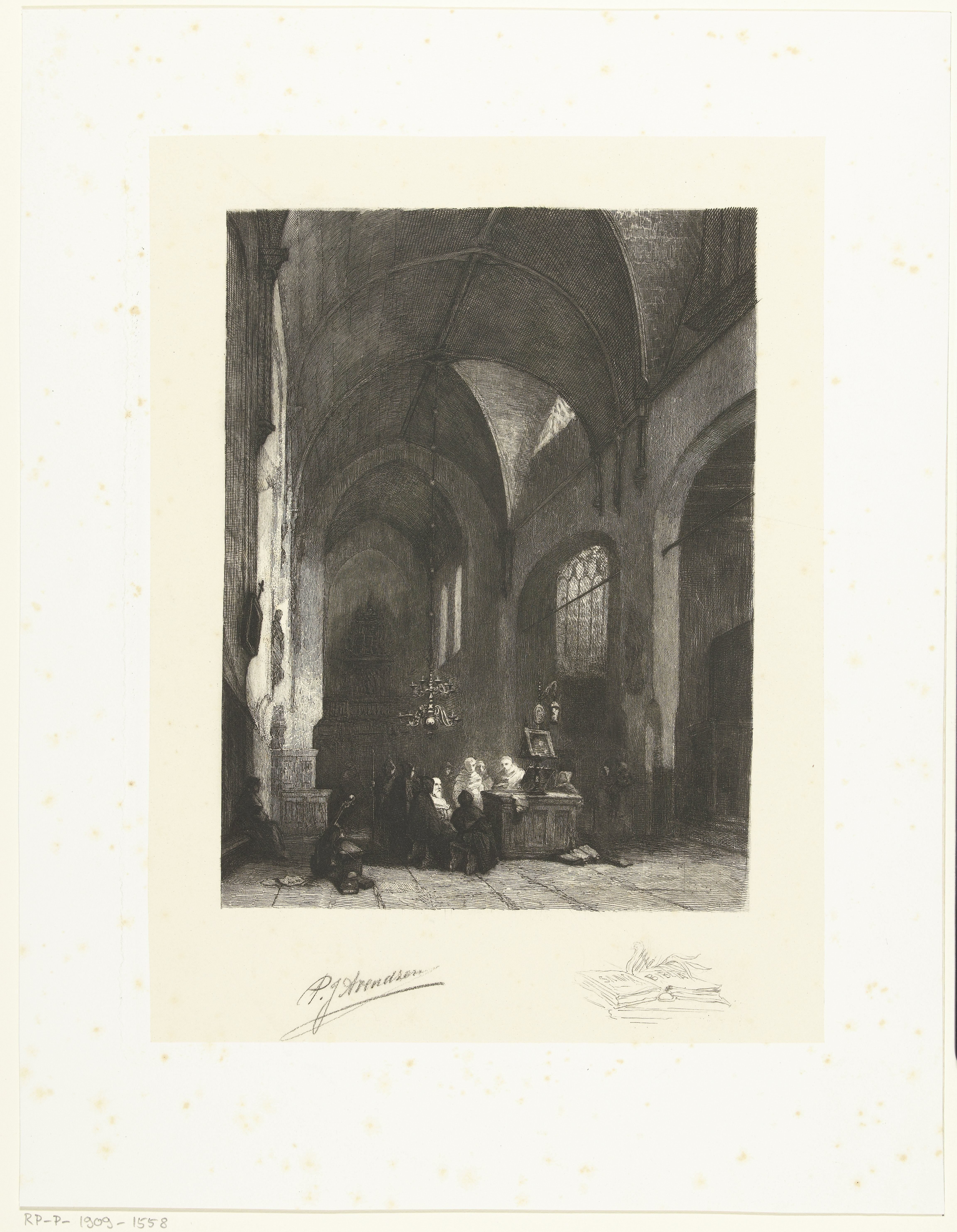 Dienst in een kloosterkerk by Petrus Johannes Arendzen
