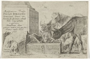 Dieren bij een fontein