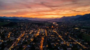Dietikon Sunset Aerial