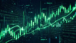 Digital Crypto Candlesticks