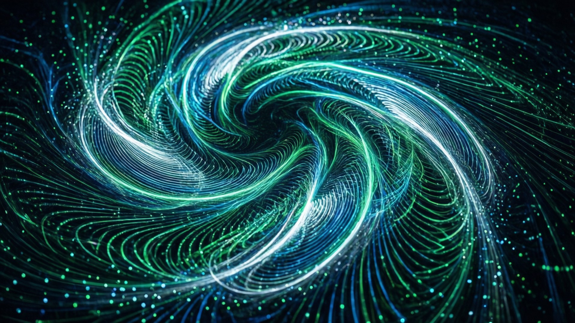 Digital Fractal Flow by Wallpapers.art Studio