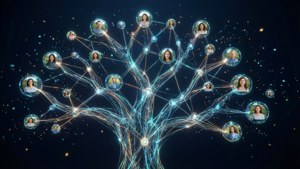 Digital Neon Family Tree