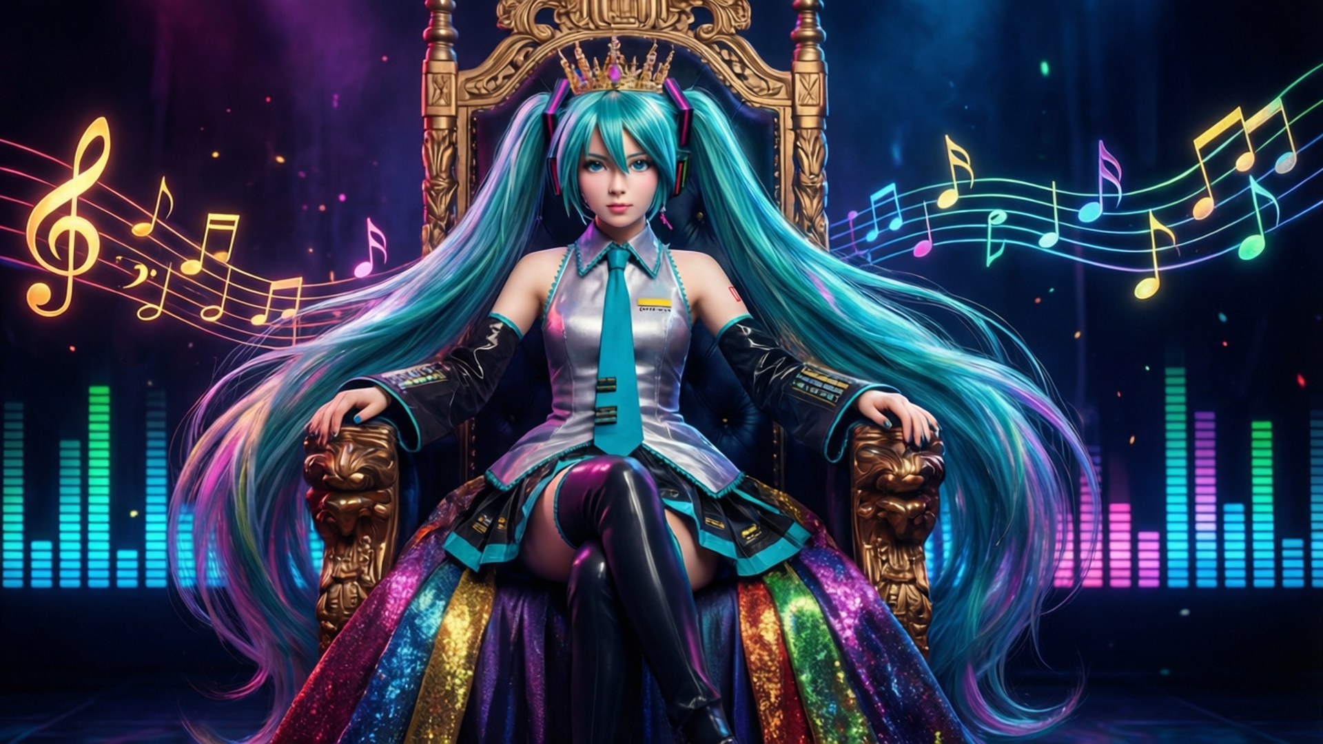 Digital Queen of Sound by Wallpapers.art Studio