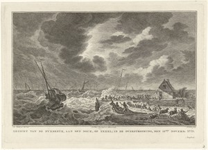 Dijkbreuk op Texel, 1775