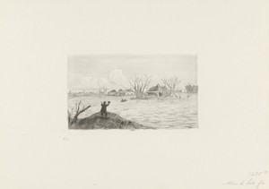 Dijkdoorbraak van de Maas bij Poederoijen, 1855