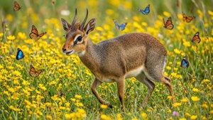 Dik-dik in Wildflowers