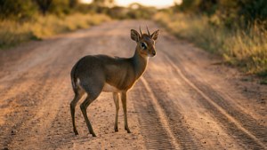 Dik-dik on Dirt Road