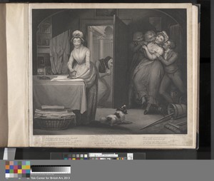 Diligence and Dissipation: The Modest Girl and the Wanton/ Fellow Servants in a Gentleman's House (Plate 1)