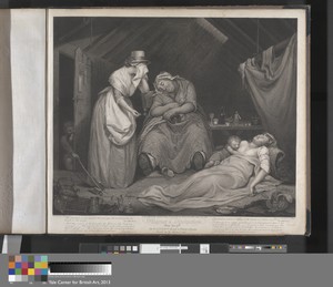 Diligence and Dissipation: The Wanton Dying in Poverty and Disease Visited by the Modest Girl (Plate 9)