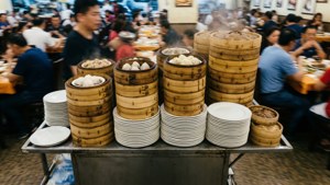 Dim Sum Cart in Action