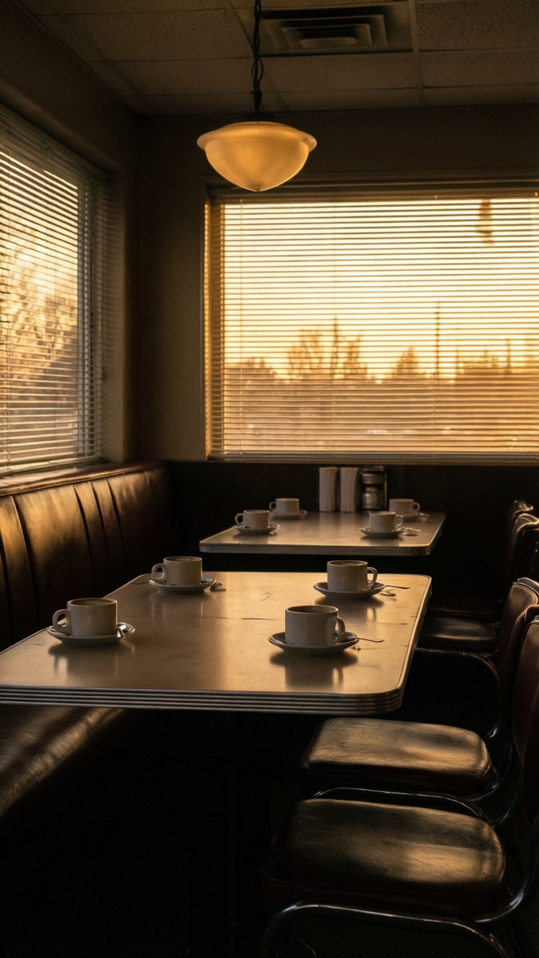 Diner at Dawn by Wallpapers.art Studio