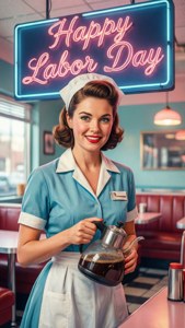 Diner Waitress Retro