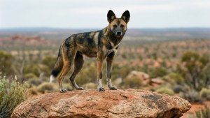 Dingo on Rock