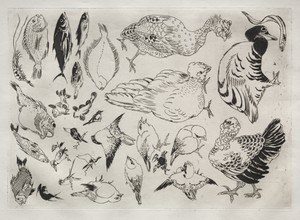 Dinner Service (Rousseau service): Ducks, fish, etc. (no. 12)