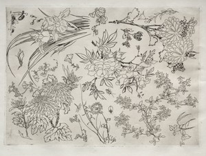 Dinner Service (Rousseau service): Flowers (no. 23)