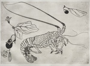 Dinner Service (Rousseau service): Large lobster with raised antenna (no. 21)