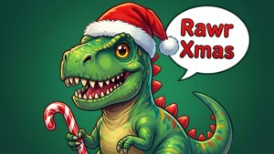 Dino Santa Hat