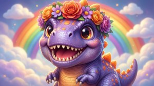 Dinosaur Flower Crown