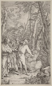 Diogenes Casting Away His Bowl