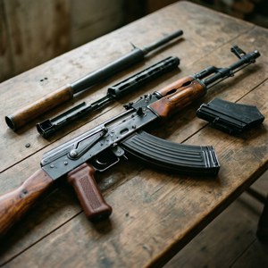 Disassembled AK Parts