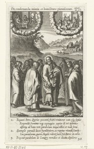 Discipelen vragen Christus wie het grootste is in het koninkrijk van de hemel