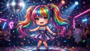 Disco Diva Chibi