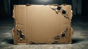Distressed Cardboard Sign