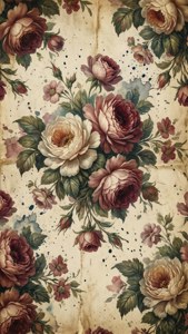 Distressed Floral Vintage