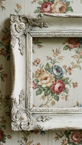 Distressed Frame on Floral