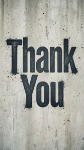 Distressed Stencil Thank You