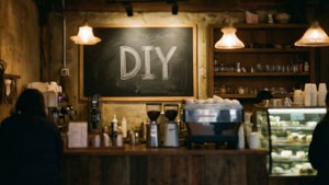 DIY Coffee Shop Chalkboard