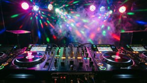 DJ Console Disco Lights