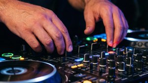 DJ Hands on Mixer