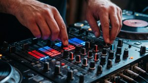 DJ Hands on Mixer