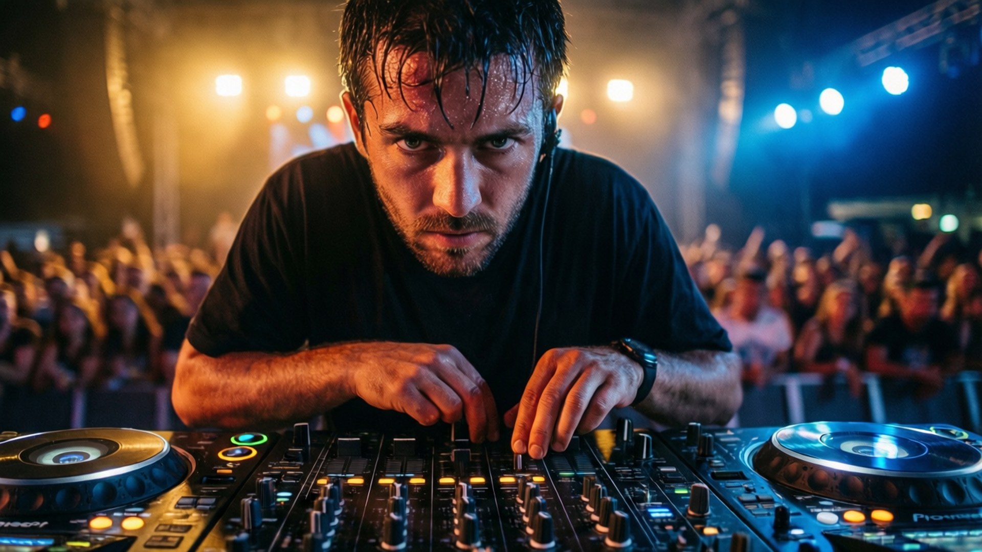 DJ in the Spotlight by Wallpapers.art Studio