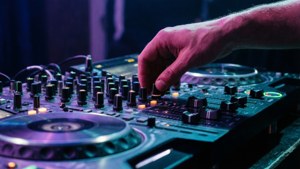 DJ Mixer Faders Action