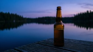 Dock Beer Sunset