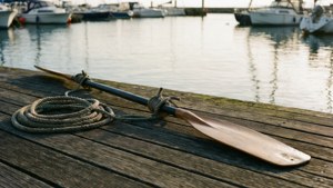 Dock Oar with Ropes
