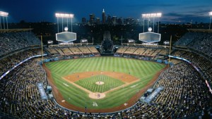 Dodger Stadium at Night