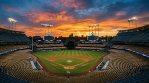 Dodger Stadium Sunset