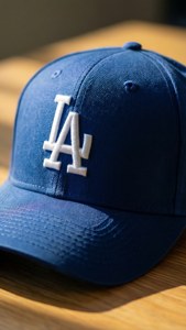 Dodgers Cap Close-Up