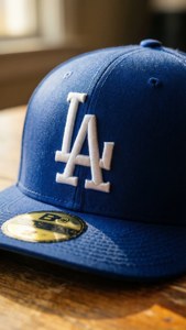 Dodgers Cap Wooden Table