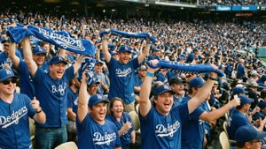 Dodgers Fans in the Stands
